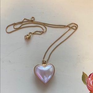 Anne Klein heart pendent